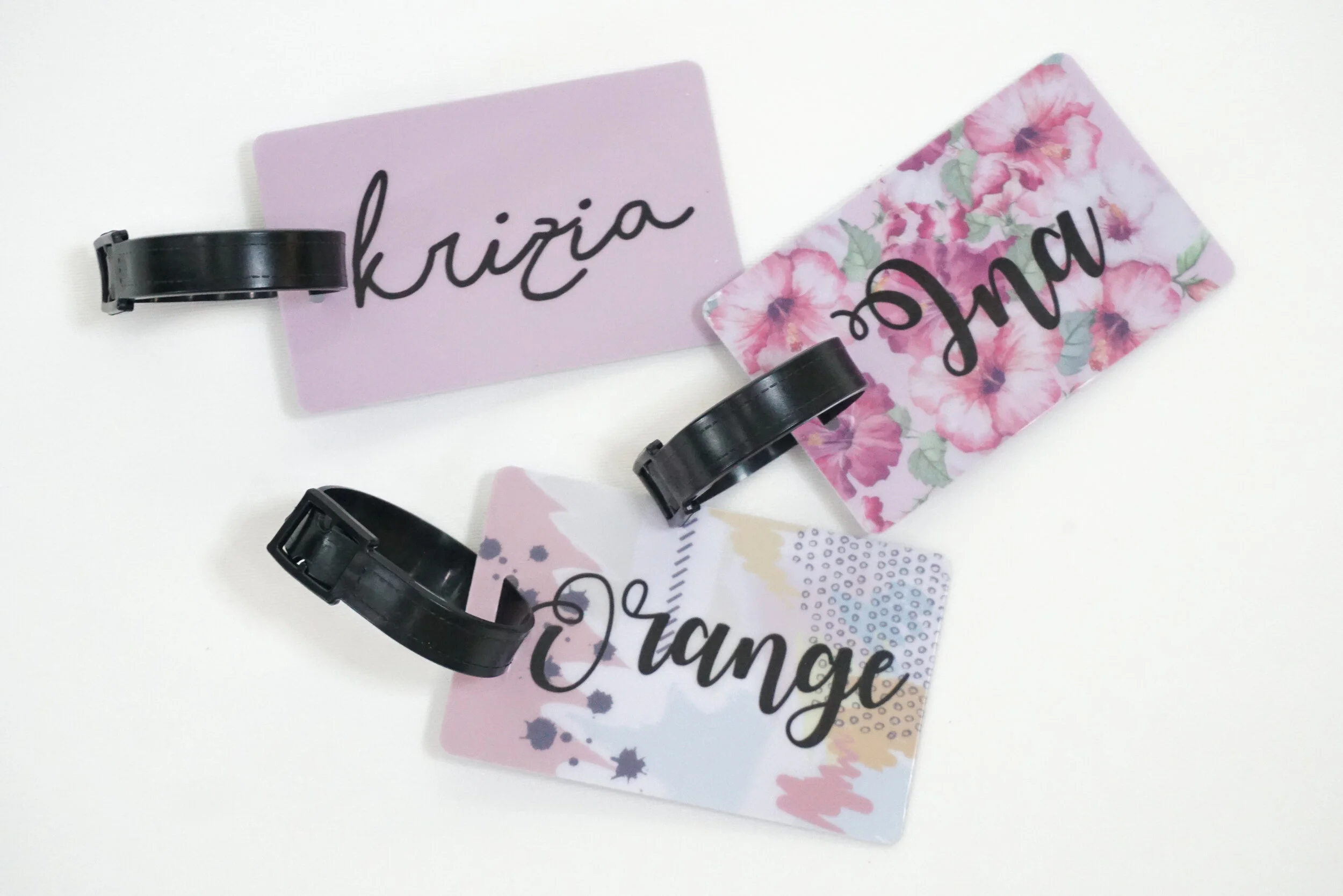 Luggage top tag pvc